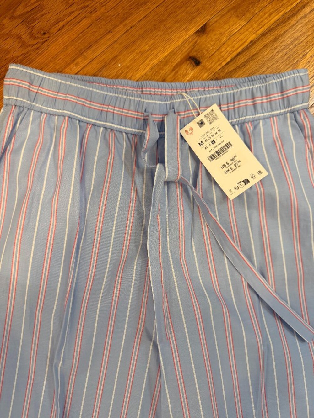 Wide Leg Cotton PJ Trouser